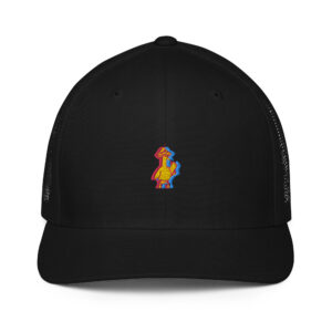 Psychogoose embroidered logo Closed-back trucker cap