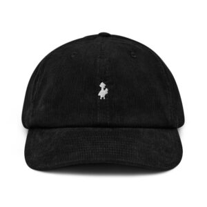 White Psychogoose Corduroy hat