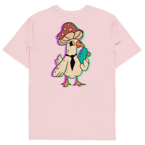 Psychogoose cartoon Embroidered Urban tee