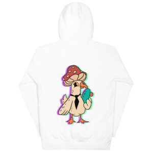 Psychogoose cartoon Embroidered Urban Hoodie