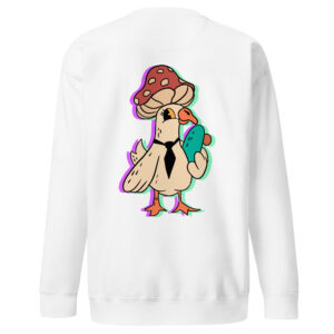 Psychogoose cartoon Embroidered Urban Sweatshirt