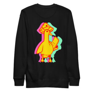 Psychogoose Embroidered Urban Swetshirt