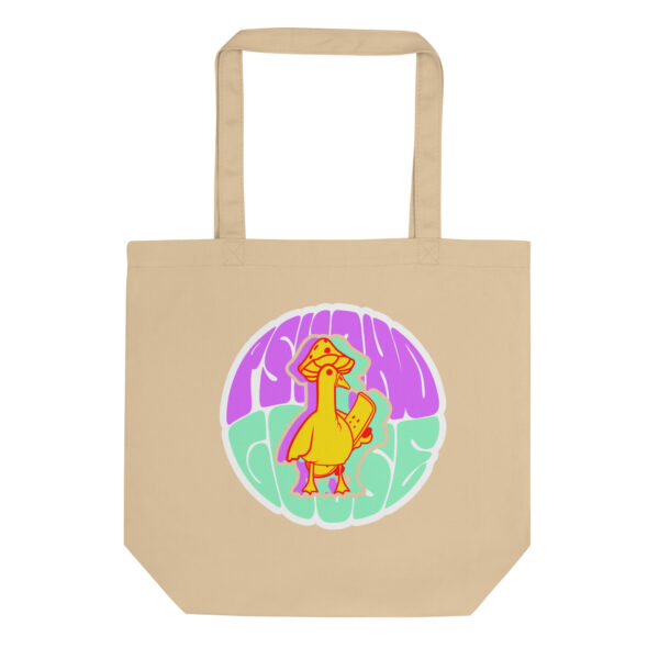 Psychogoose round logo Eco Tote Bag - Image 4