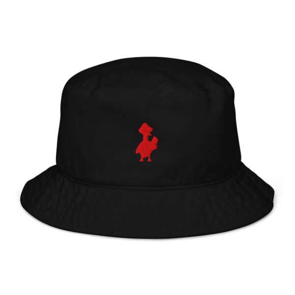 Psychogoose red organic bucket hat - Image 3