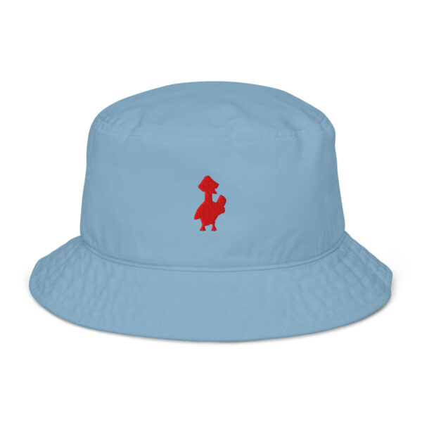 Psychogoose red organic bucket hat - Image 2