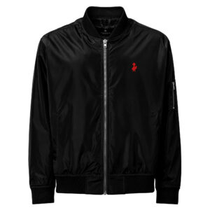 Psychogoose red premium recycled bomber jacket