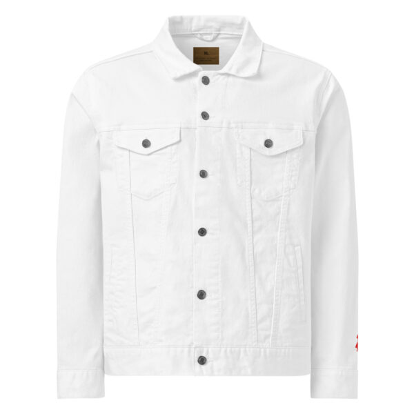 Psychogoose red unisex denim jacket - Image 6