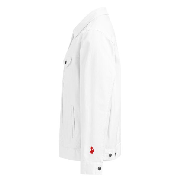 Psychogoose red unisex denim jacket - Image 7