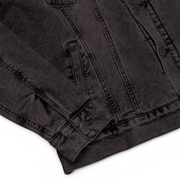 Psychogoose red unisex denim sherpa jacket - Image 3