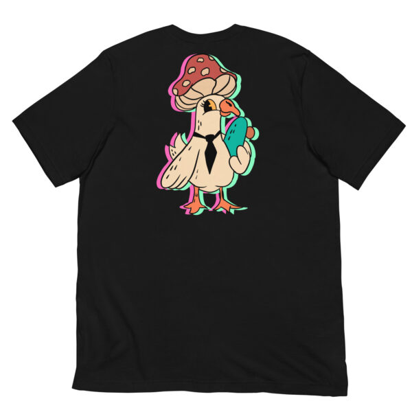 Psychogoose cartoon Embroidered Unisex t-shirt - Image 5