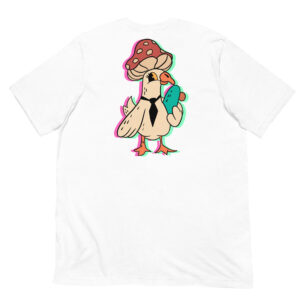 Psychogoose cartoon Embroidered Unisex t-shirt