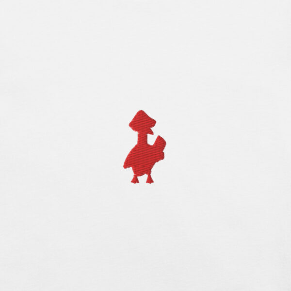 Psychogoose cartoon Embroidered Unisex t-shirt - Image 3
