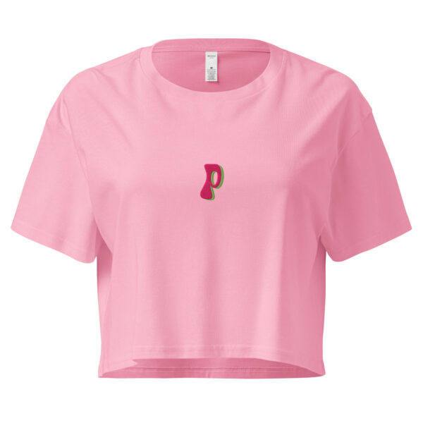 P logo Women’s crop top
