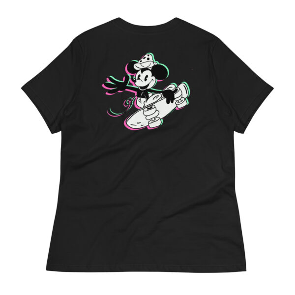 Steamboat skate mouse Embroidered Women's T-Shirt - Image 4