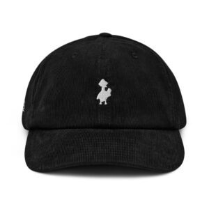 Psychogoose Corduroy Cap – “Not a Duck” White Logo Edition